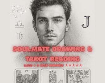 Soulmate Drawing & Tarot Reading | Psychic Sketch, Future Spouse Traits, Initials, Zodiac Insight, Love Energy Reveal