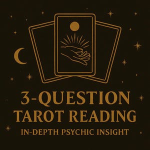 Tarotlezen met 3 vragen, dezelfde dag, diepgaand paranormaal inzicht, krijg snel je antwoorden! Gedetailleerde richtlijnen over liefde, carrière en toekomst