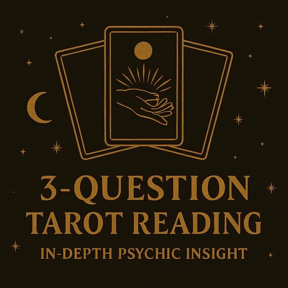 Same Day 3-Question Tarot Reading: In-Depth Psychic Guidance