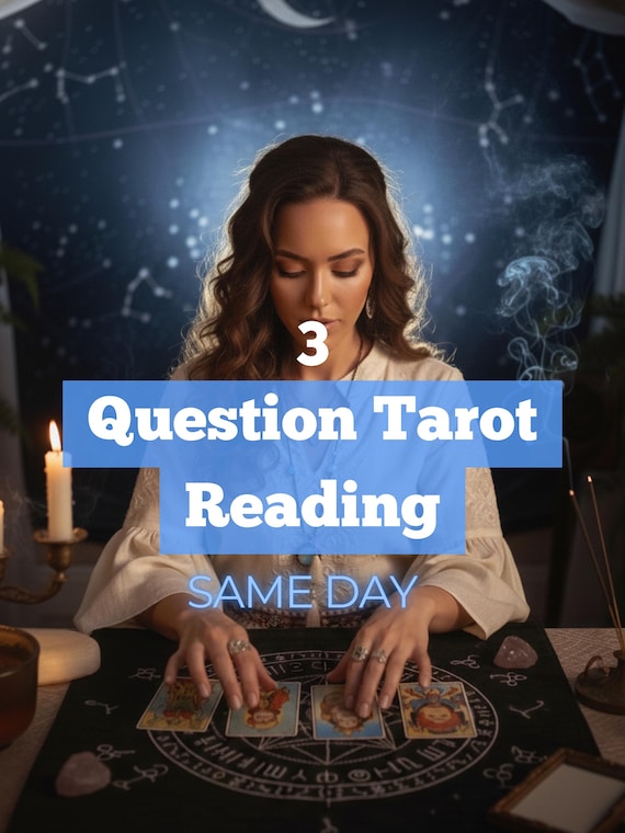 Same Day Tarot Reading | 3 Questions | In-Depth Psychic Guidance