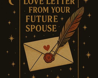 Love letter from your future spouse will express deep affection, hope, revealing dreams of a shared life and unwavering commitment to you