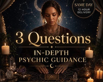 Same Day Tarot Reading | 3 Questions | In-Depth Psychic Guidance