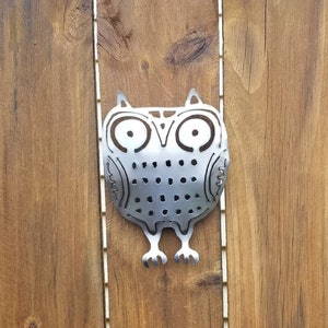 Owl metal wall art
