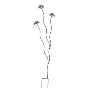 Metal flower Queen Anne's lace garden stake, yard art, tall outdoor flower, steel garden sculpture 11th anniversary  gift