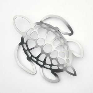 Sea turtle metal wall art