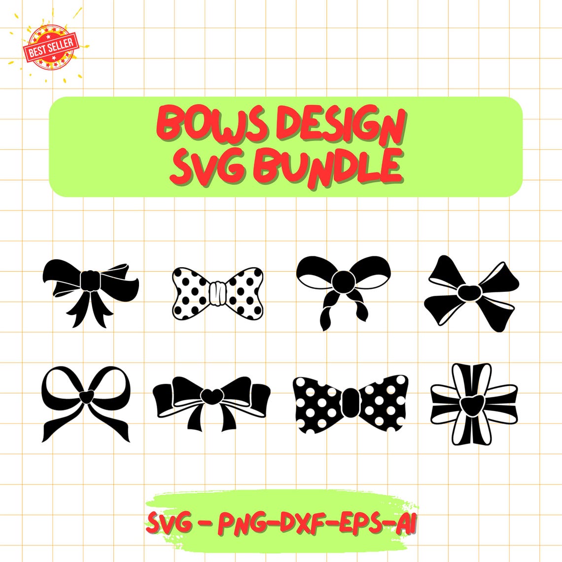 Bows SVG Bundle Ribbon SVG Bundle Bow Svg Hair Bow Svg Bow Tie SVG