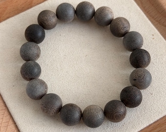 Natural Agarwood Bracelet | 100% Genuine Aloeswood Beads | Meditation Zen Jewelry | Calm Scent Oud Wood Bracelet | Gift for Mindfulness