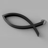 Fish Symbol Keychain 3D Printable STL File | Ichthys Symbol | Digital ...