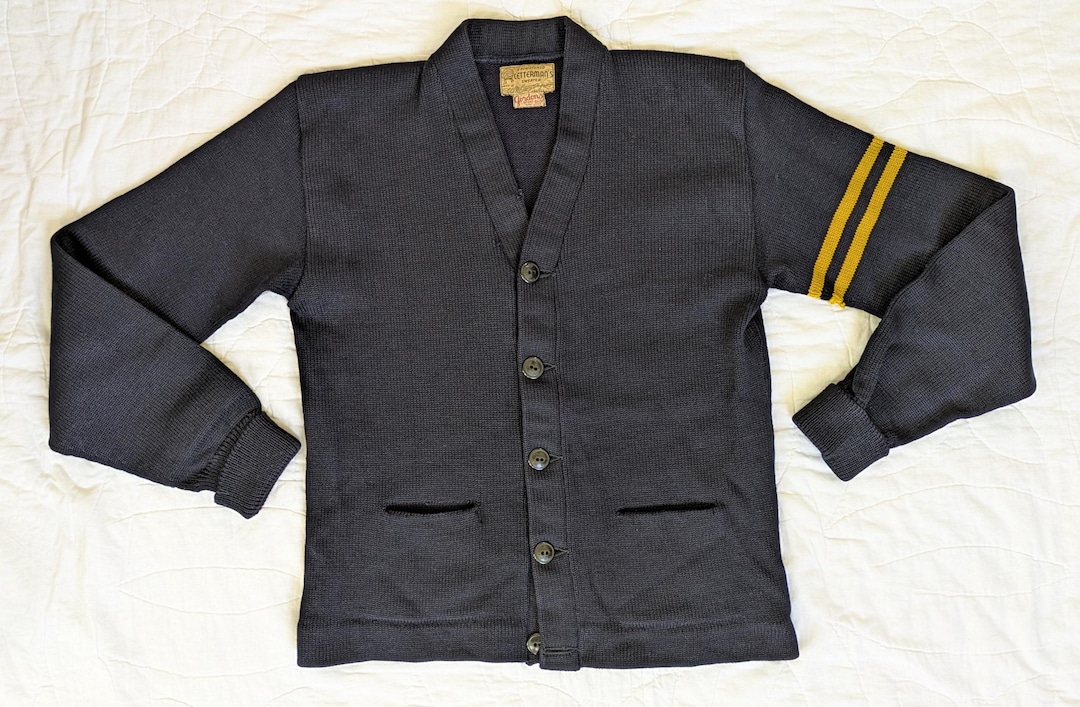 トップス 50s VINTAGE - WHITING / LETTEREDCARDIGAN Vintage 1940's-1950's H.L. Whiting Letterman Cardigan With