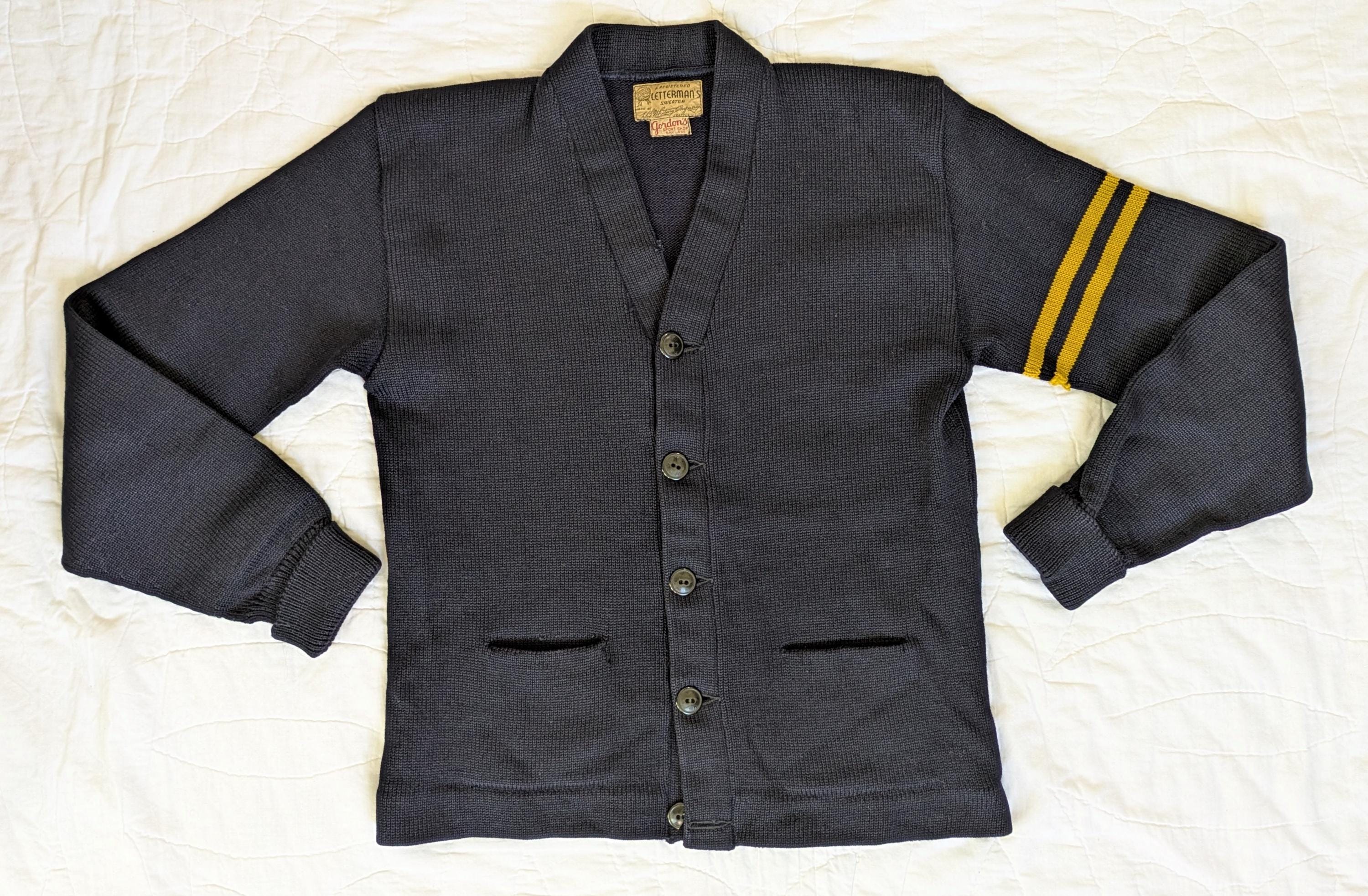 トップス 50s VINTAGE - WHITING / LETTEREDCARDIGAN Vintage 1940's-1950's H.L. Whiting Letterman Cardigan With