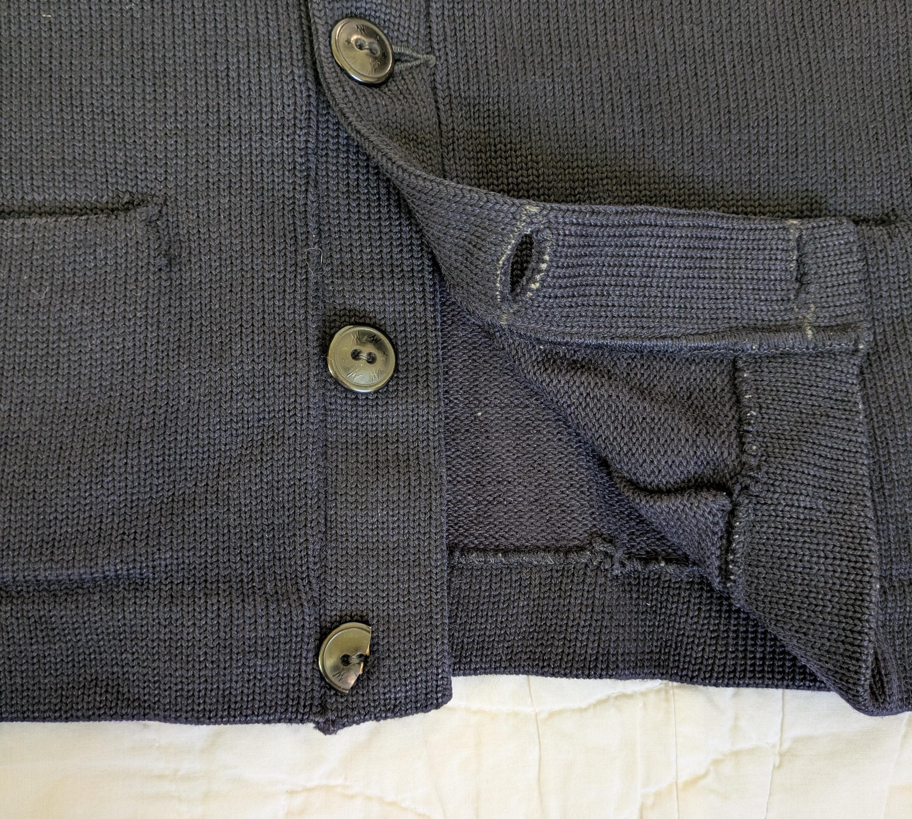 Vintage 1940's-1950's H.L. Whiting Letterman Cardigan With