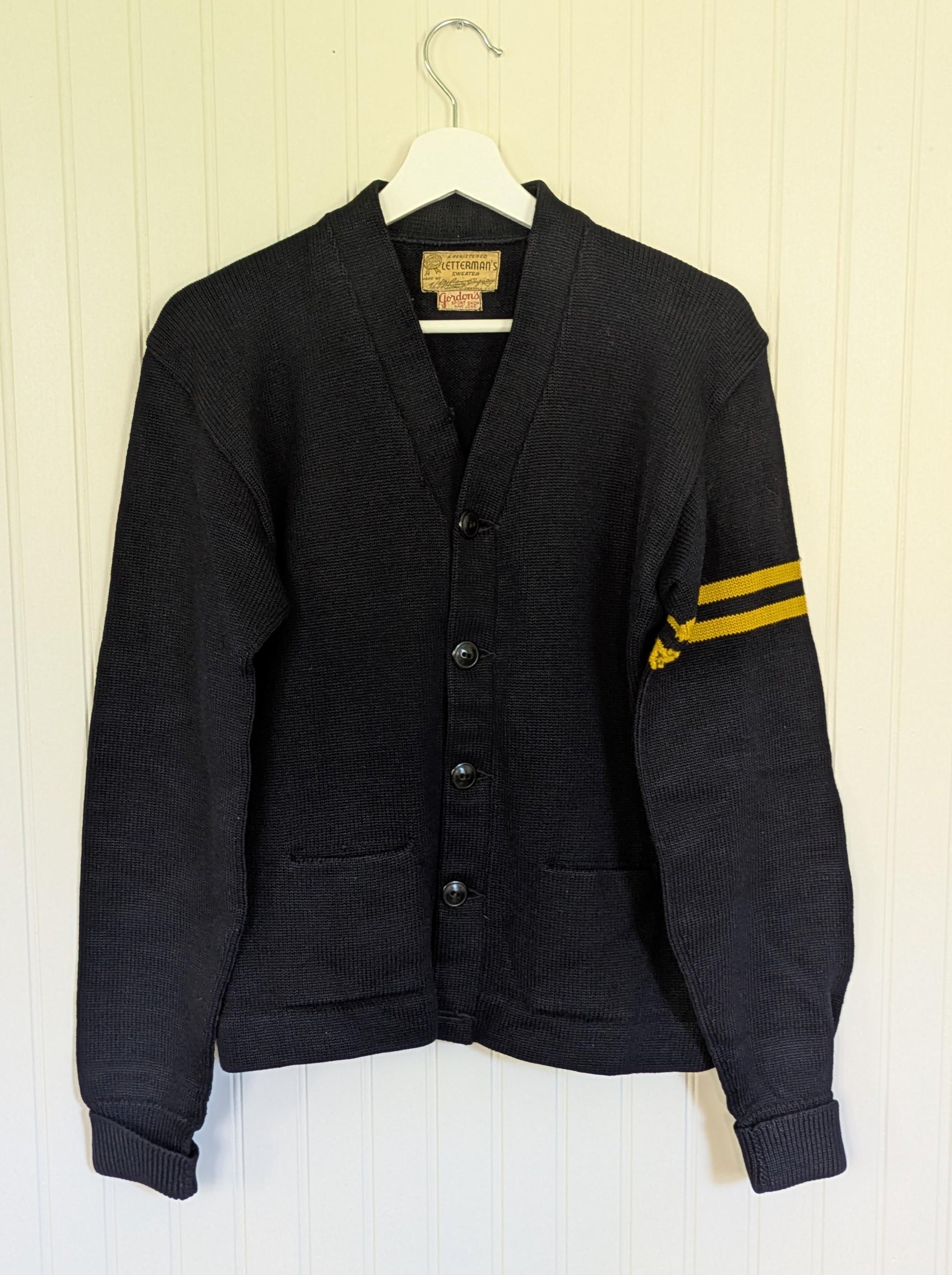 トップス 50s VINTAGE - WHITING / LETTEREDCARDIGAN Vintage 1940's-1950's H.L. Whiting Letterman Cardigan With