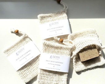 Sisal Soap Saver Bag Eco Friendly Soap Saver Pouch Exfoliating Soap Bag Natural Bathroom Accessory Zero Waste Bath Accessory