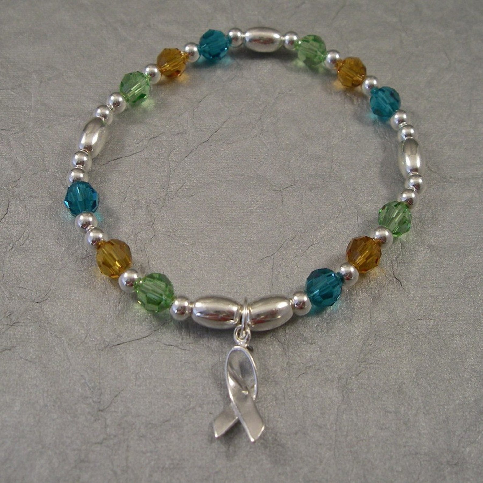 Cerebral Palsy Awareness Bracelet Swarovski Austrian Etsy