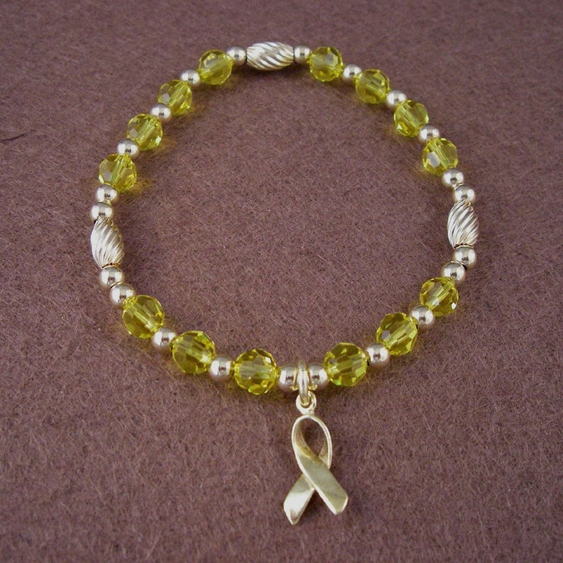 Testicular Cancer Awareness Bracelet Swarovski Austrian Etsy