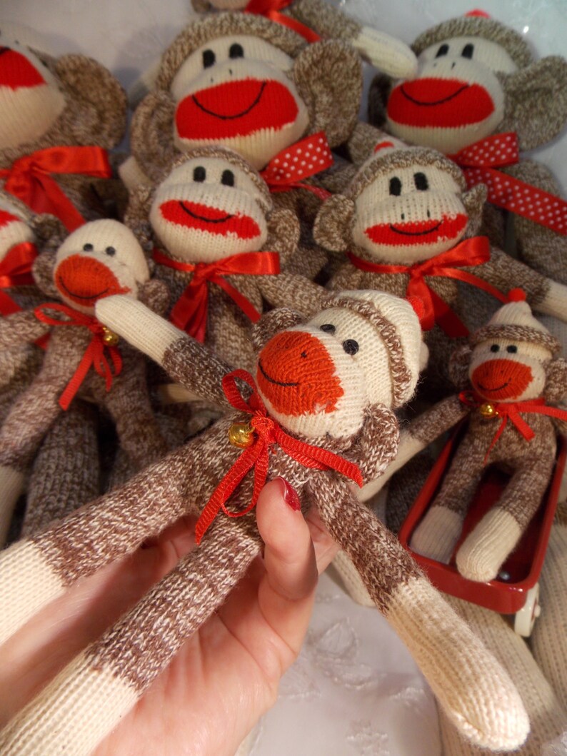 miniature sock monkey