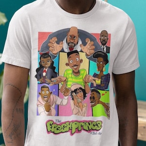 T-Shirt Fresh Prince Of Bel-Air 90s TV Show Sitcom Graphic Tee