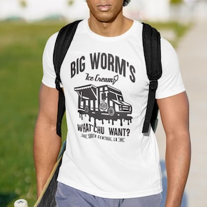 T-Shirt Big Worm&#39;s Ice Cream Whatchu Want? Friday Movie Graphic Tee