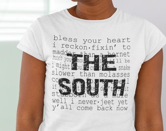T-shirt Jag kommer från södern Southern Slang Graphic Tee