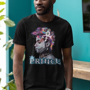 Maglietta Prince Purple Rain Cantante Graphic Tee