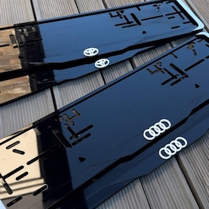 Maquete de moldura de placa europeia para Toyota Audi, suporte universal para placa de automóvel, acessório de capa, sinal de Euro, presente de Halloween para homens