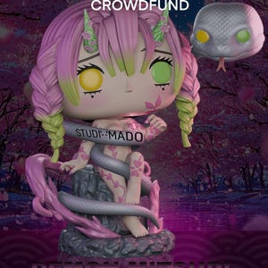 Archivos STL de Demon Slayer Custom Demon Mitsuri (no es un producto físico)