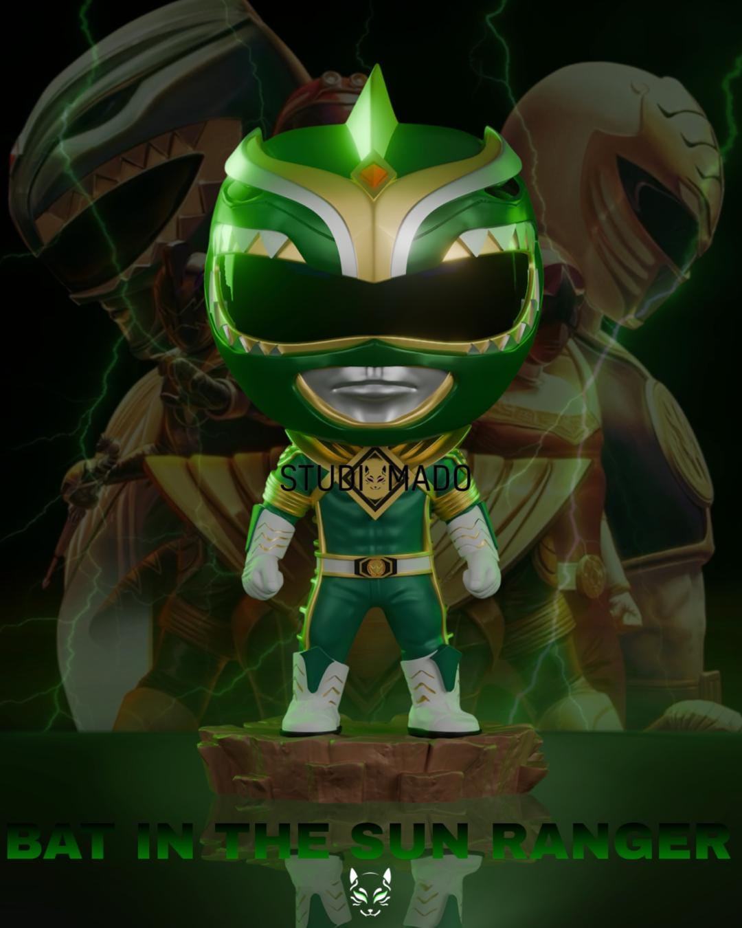Power Rangers Custom Bat in the Sun Ranger Funko STL Files(not Physical ...