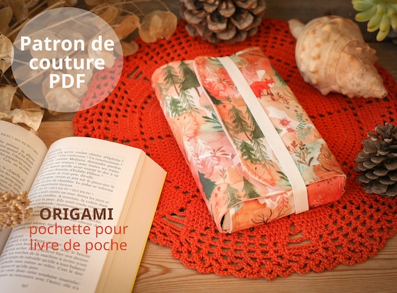 Patron PDF de couture Pochette pour LIVRE de poche "ORIGAMI" / patron pdf / téléchargement instantané / patron de couture