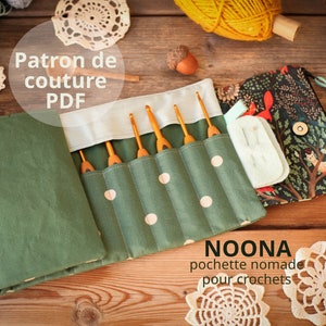 Patron PDF de couture Pochette pour Crochets NOONA / patron pdf / téléchargement instantané / patron de couture /pas à pas / CROCHET image 2