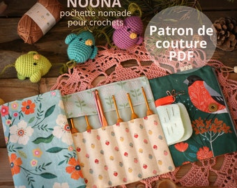 Patron PDF de couture Pochette pour Crochets NOONA / patron pdf / téléchargement instantané / patron de couture /pas à pas / CROCHET