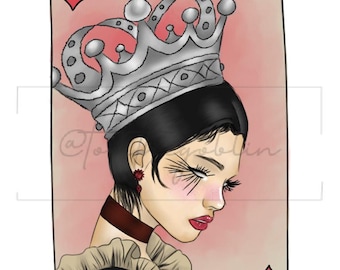 Fantasy "King" Card Art Print, Tarot-Inspired (Digital Download)
