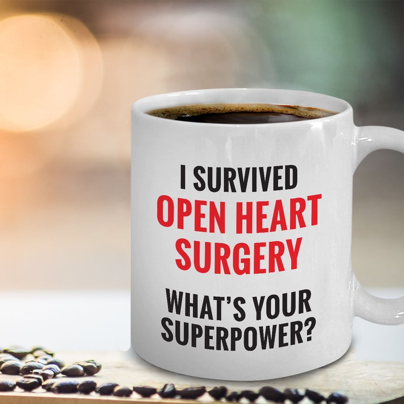 Open Heart Surgery Mug Funny Cardiac Surgery Recovery