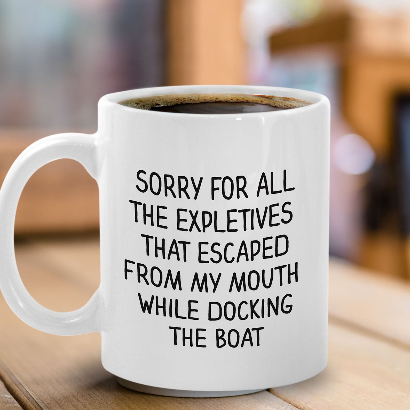 Boating Mug Funny Boat Owner Gift Sorry for the Expletives Etsy