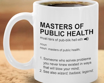 Masters Of Public Health Definition Mug - Funny MPH Epidemiology Gift