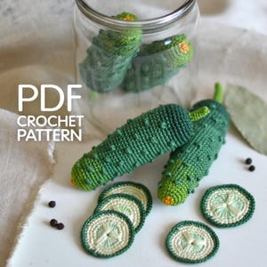 CUCUMBER Crochet Pattern - PDF pattern