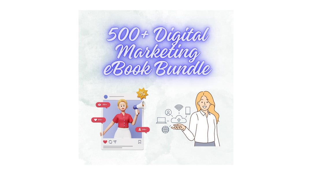 500 Digital Marketing Ebook Bundle Digital Marketing, Ebook Bundle ...