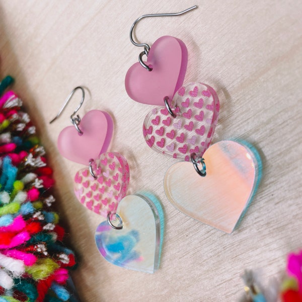 Iridescent Acrylic Jewelry Etsy