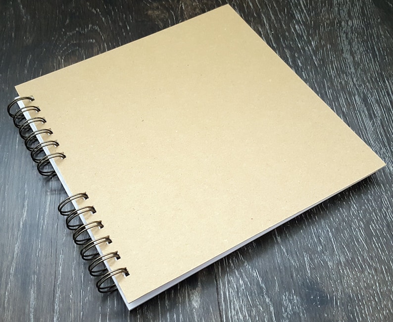 Kraft Scrapbook Blank Journal Rustic Handmade Etsy UK