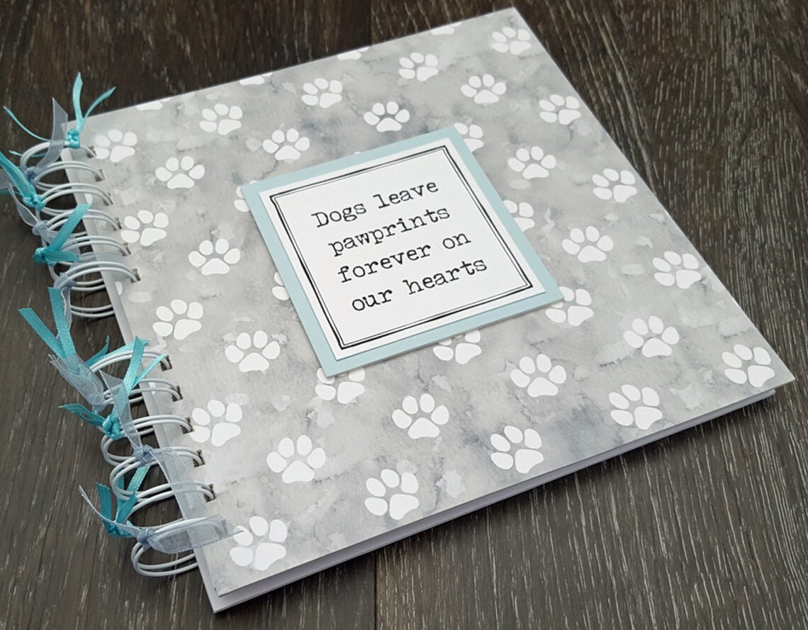 Pet dog memory book 8x8 scrapbook with gift box Etsy