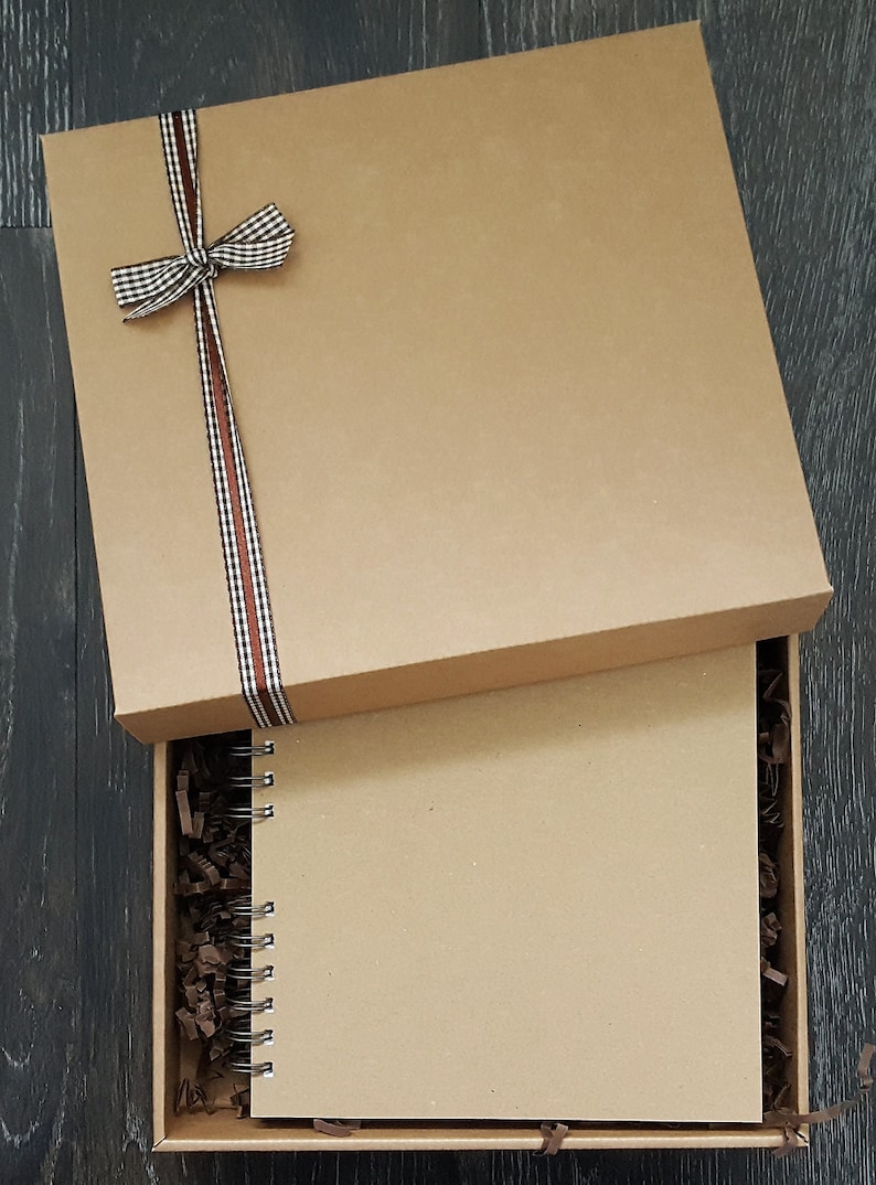 Kraft Scrapbook Blank Journal Rustic Handmade Etsy UK