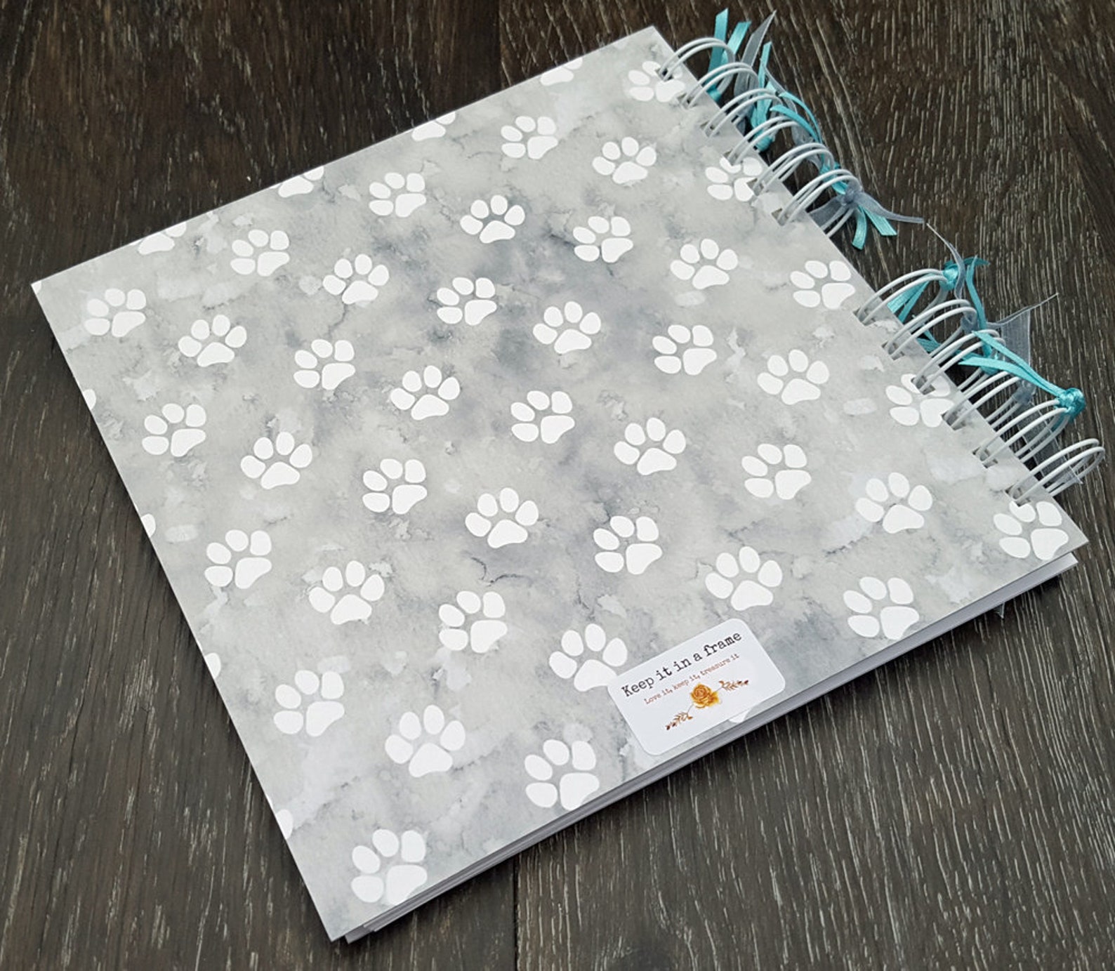 Pet dog memory book 8x8 scrapbook with gift box Etsy