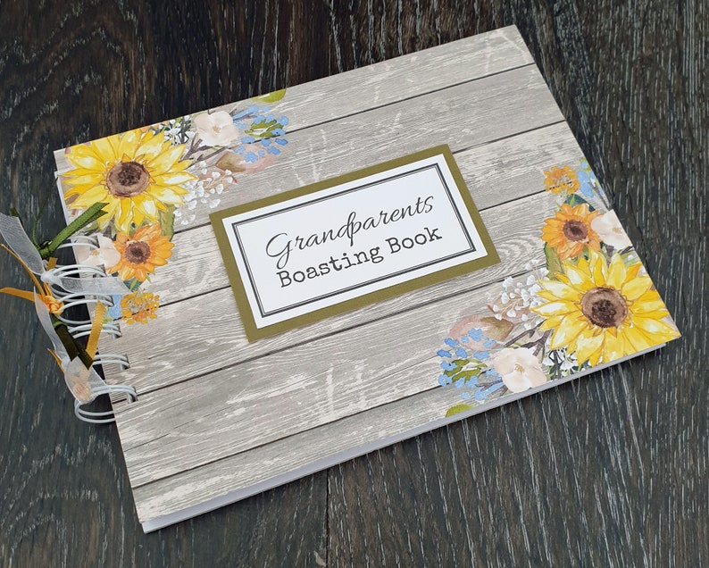 Grandparents boasting book keepsake gift for grandma / nanny Etsy
