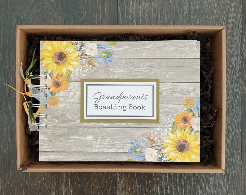 Grandparents boasting book keepsake gift for grandma / nanny Etsy