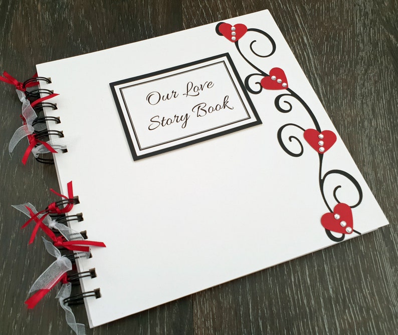 Love story memory book gift for boyfriend girlfriend | Etsy