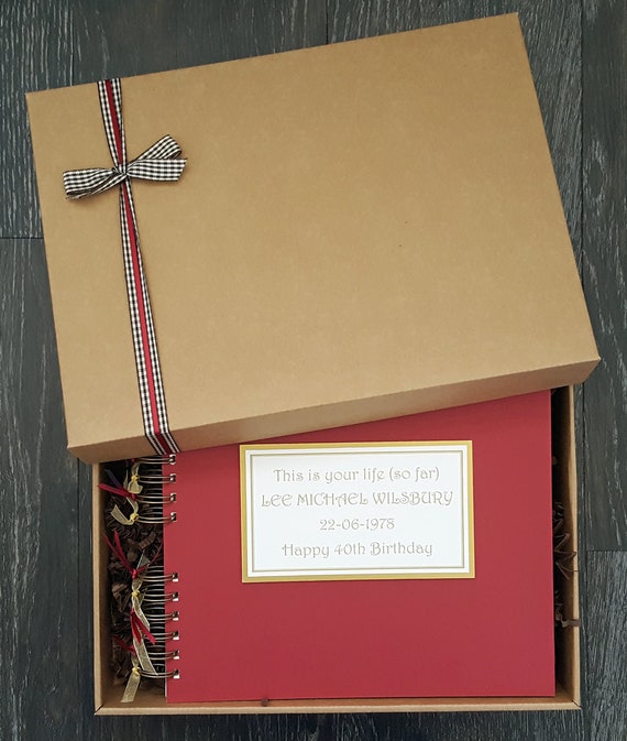 This Is Your Life Scrapbook Retirement Gift Personalised Etsy This Is Your Life Scrapbook Retirement Gift Personalised Etsy