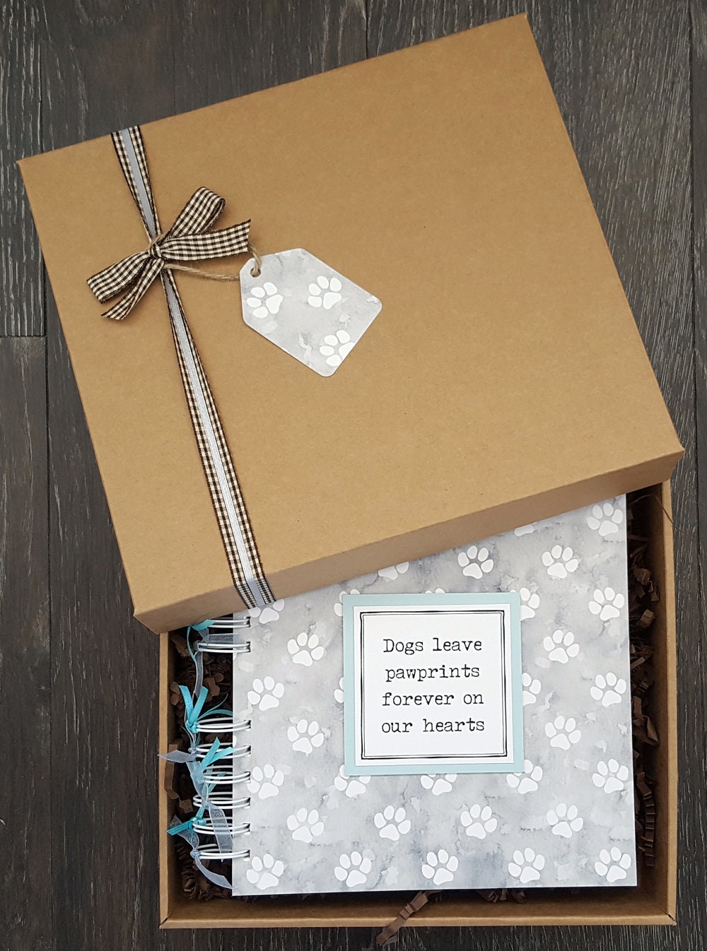 Pet dog memory book 8x8 scrapbook with gift box Etsy