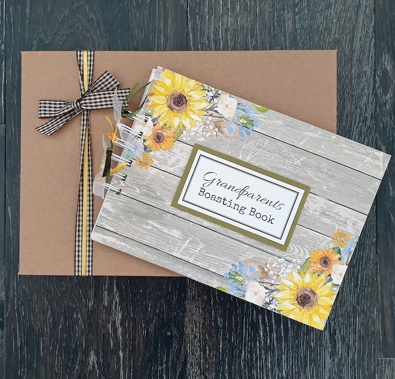 Grandparents boasting book keepsake gift for grandma / nanny Etsy