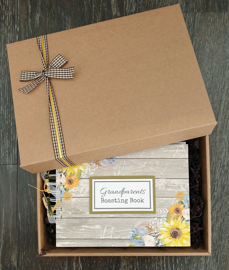 Grandparents boasting book keepsake gift for grandma / nanny Etsy