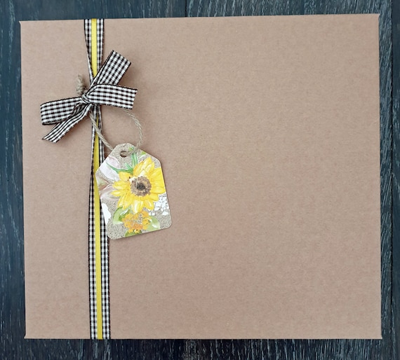Personalised Hen Party Scrapbook Sunflowers 
