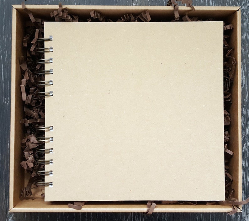 Kraft Scrapbook Blank Journal Rustic Handmade Etsy UK